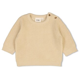 Feetje Feetje - Sweater Gebreid Creme - The Magic is in You