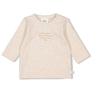 Feetje Feetje - Longsleeve Offwhite Melange - The Magic is in You