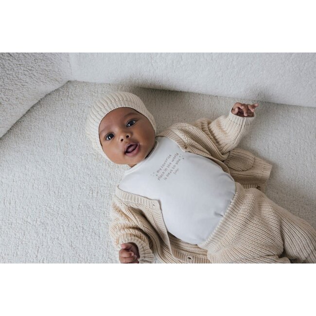 Feetje - Longsleeve Offwhite/Taupe - The Magic is in You