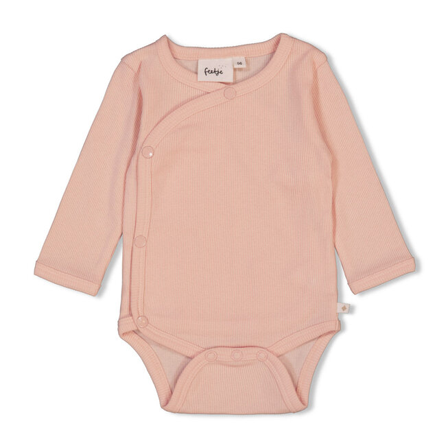 Feetje - Wikkelromper Rib Roze - The Magic is in You
