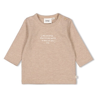 Feetje Feetje - Longsleeve Taupe Melange - The Magic is in You