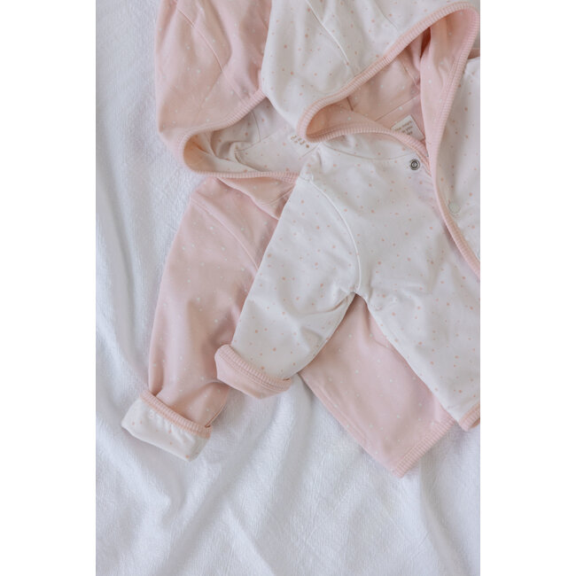 Feetje - Omkeerbaar Jasje met Capuchon AOP Roze - The Magic is in You