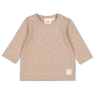 Feetje Feetje - Longsleeve AOP Taupe Melange - The Magic is in You