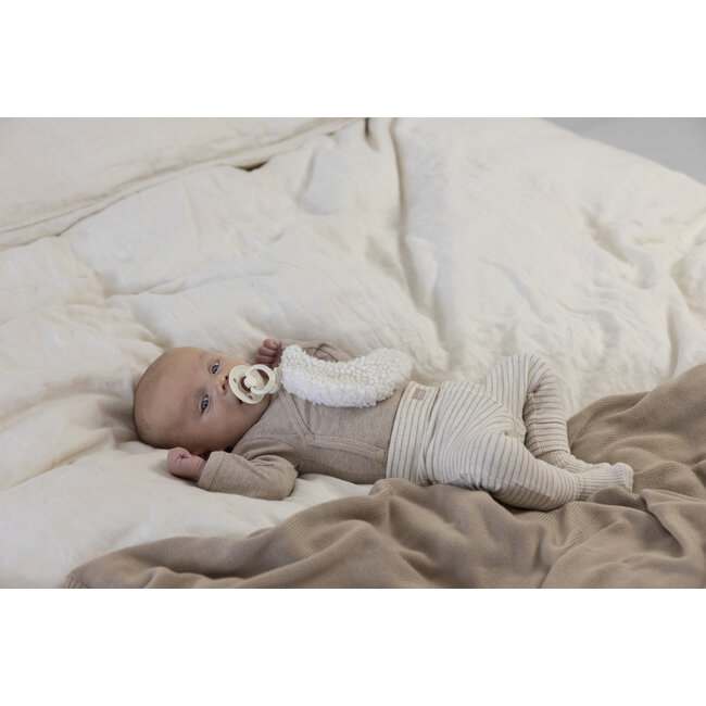 Feetje - Wikkelromper Rib Taupe Melange - The Magic is in You