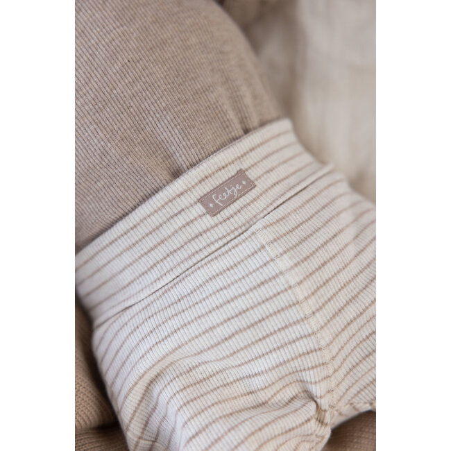 Feetje - Broek Rib Streep Taupe Melange - The Magic is in You