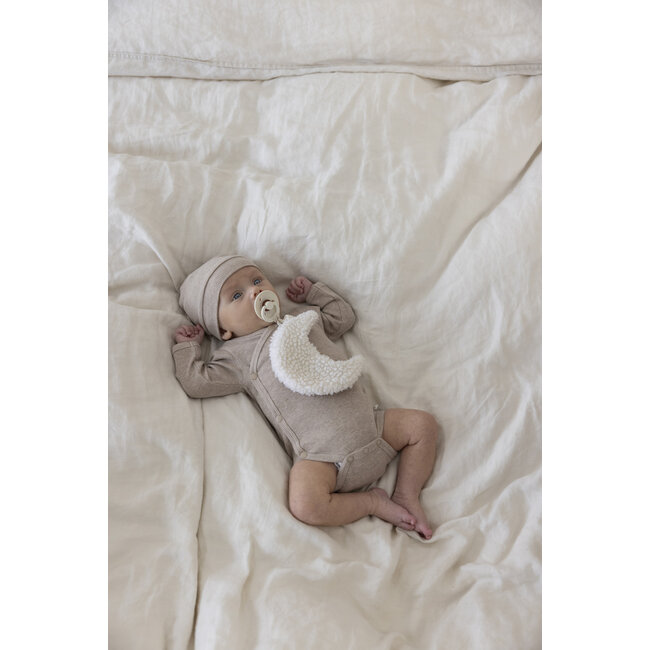 Feetje - Mutsje Rib Taupe Melange - The Magic is in You