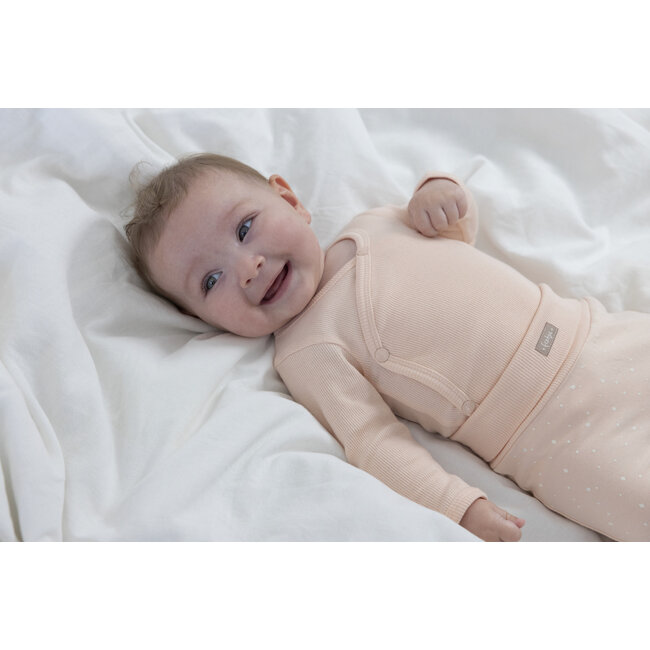 Feetje - Wikkelromper Rib Roze - The Magic is in You