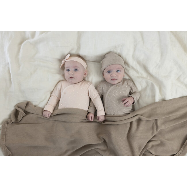 Feetje - Mutsje Rib Taupe Melange - The Magic is in You