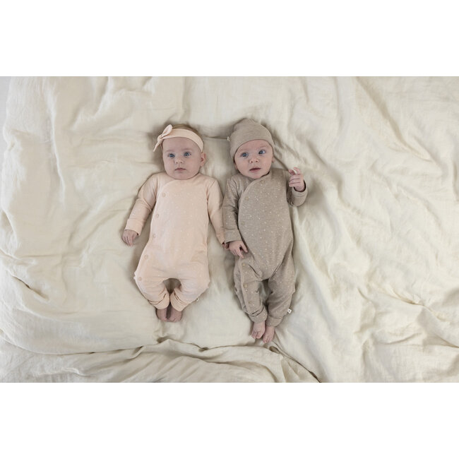 Feetje - Mutsje Rib Taupe Melange - The Magic is in You