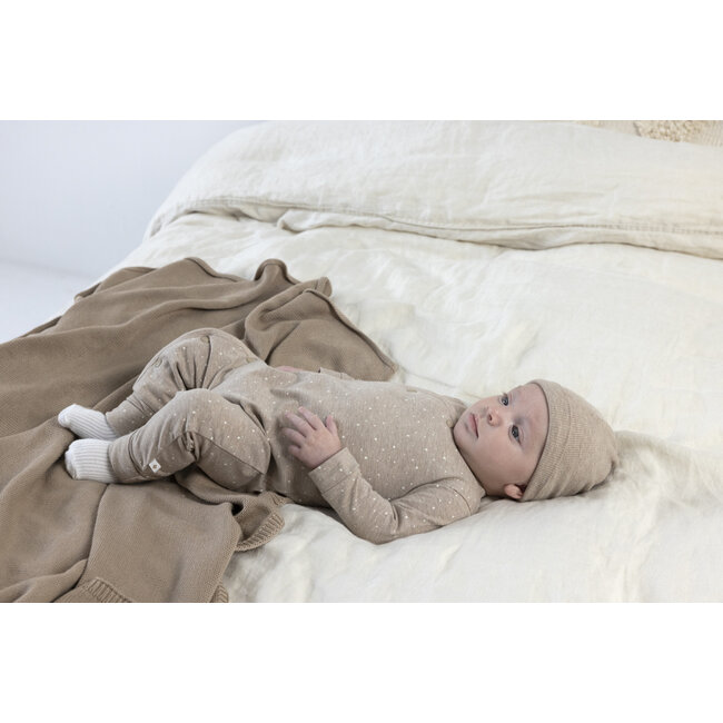 Feetje - Mutsje Rib Taupe Melange - The Magic is in You