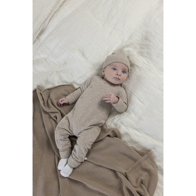 Feetje - Mutsje Rib Taupe Melange - The Magic is in You