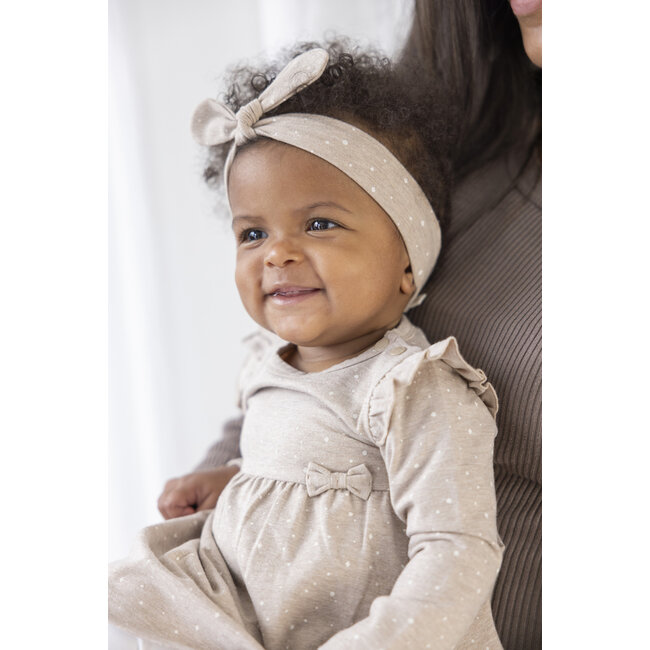 Feetje - Jurk AOP Taupe Melange - The Magic is in You