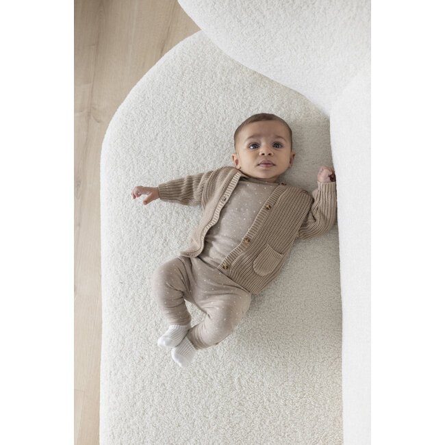 Feetje - Longsleeve AOP Taupe Melange - The Magic is in You