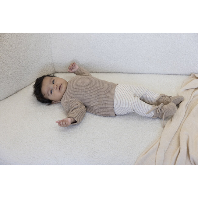 Feetje - Broek Rib Streep Taupe Melange - The Magic is in You