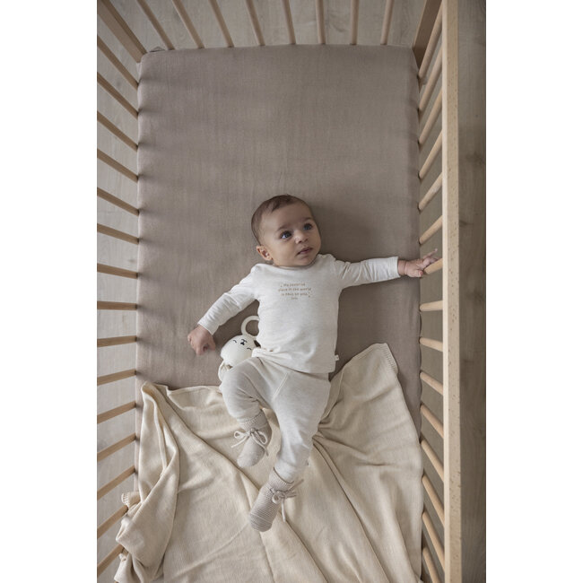 Feetje - Broek Rib Offwhite Melange - The Magic is in You