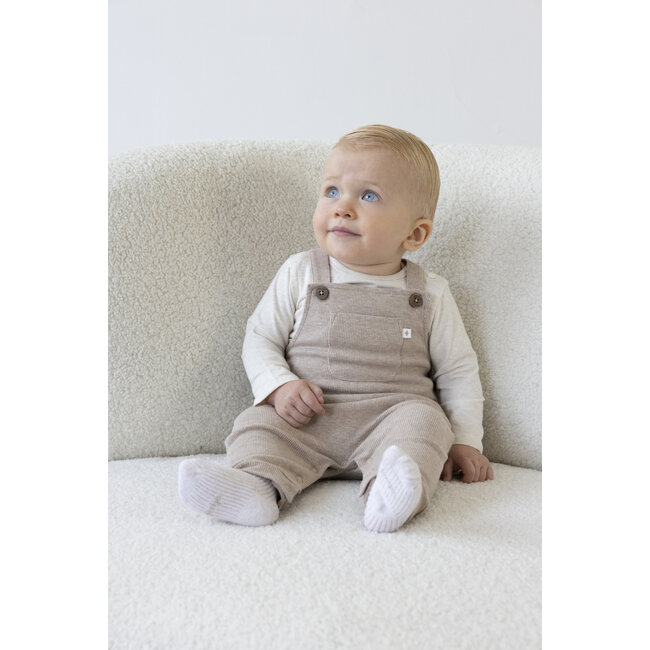 Feetje - Tuinbroek Rib Taupe Melange - The Magic is in You