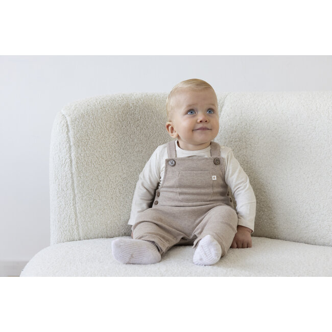 Feetje - Tuinbroek Rib Taupe Melange - The Magic is in You