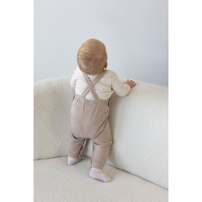 Feetje - Tuinbroek Rib Taupe Melange - The Magic is in You