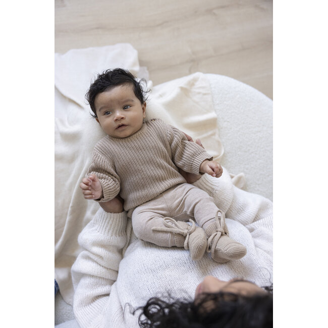 Feetje - Sweater Gebreid Taupe - The Magic is in You