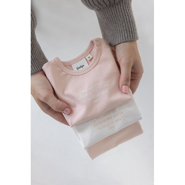 Feetje - Longsleeve Offwhite/Roze - The Magic is in You
