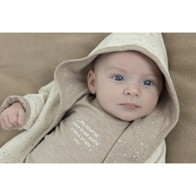 Feetje - Longsleeve Taupe Melange - The Magic is in You