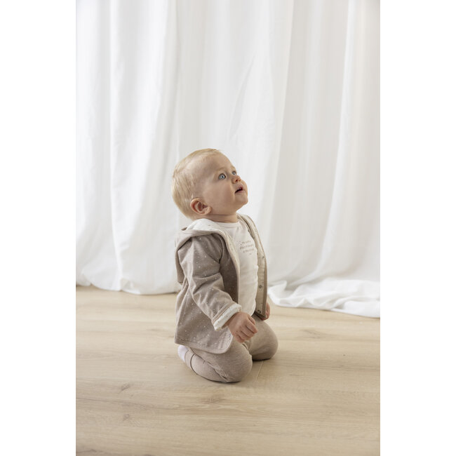 Feetje - Broek Rib Taupe Melange - The Magic is in You