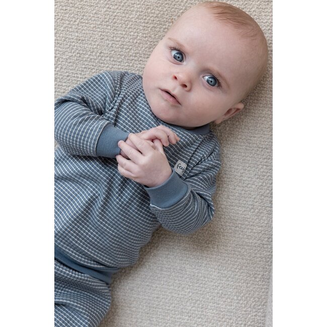 Feetje - Baby Pyjama Wafel - IJs Blauw