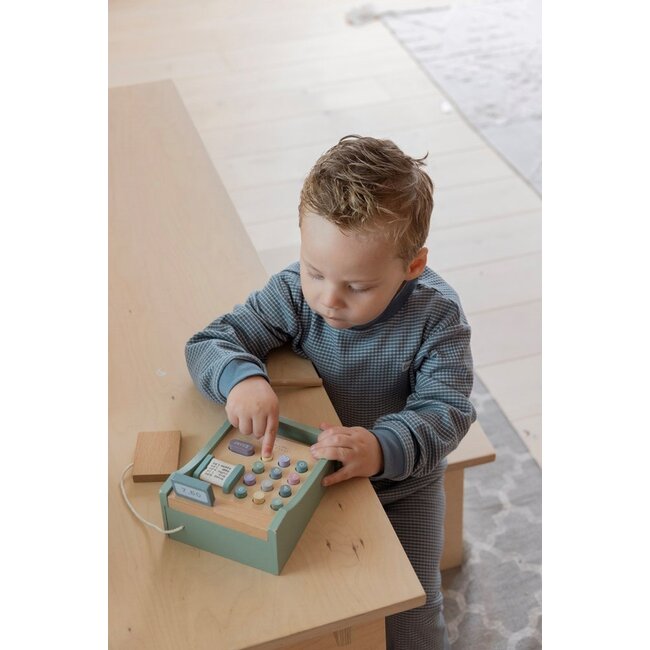 Feetje - Pyjama Wafel - IJs Blauw