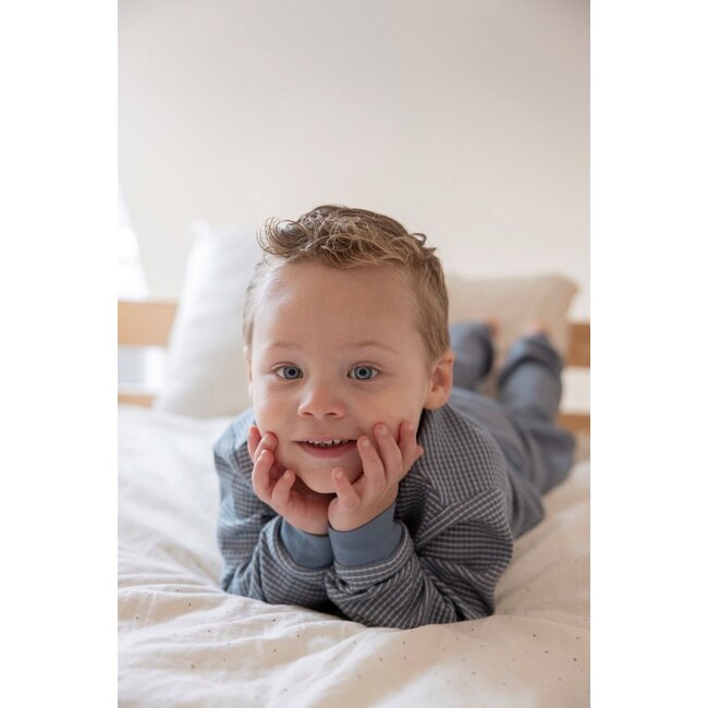 Feetje - Pyjama Wafel - IJs Blauw