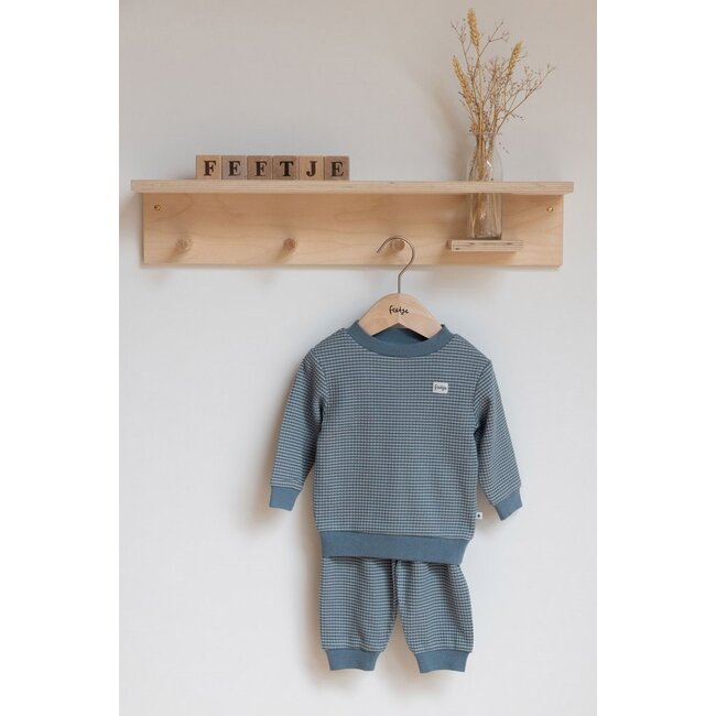 Feetje - Pyjama Wafel - IJs Blauw