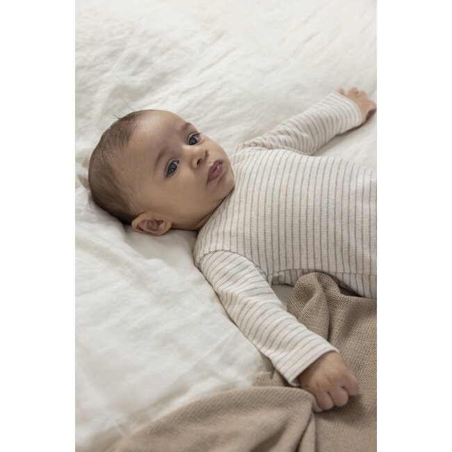 Feetje - Longsleeve Rib Streep Taupe Melange - The Magic is in You