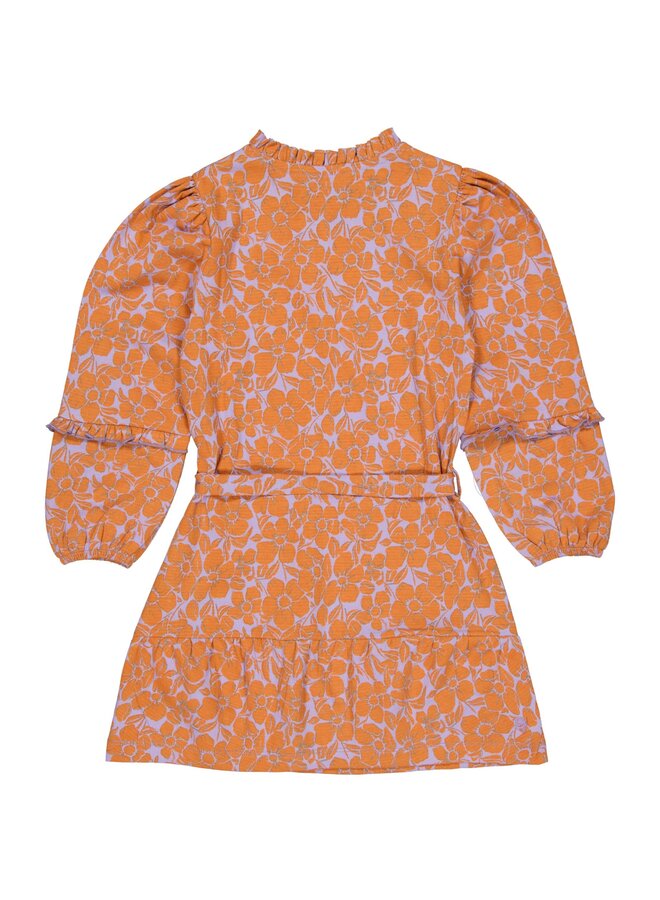 Quapi - Jurk Davide - AOP Orange Flower