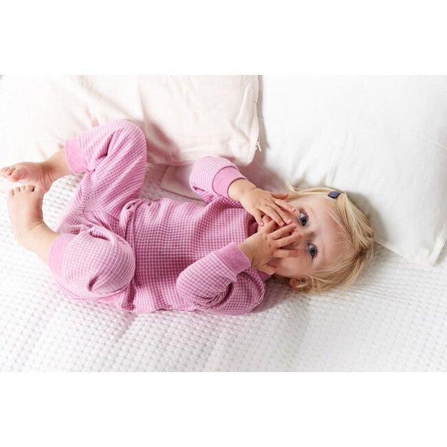 Feetje - Baby Pyjama Wafel - Roze Melange