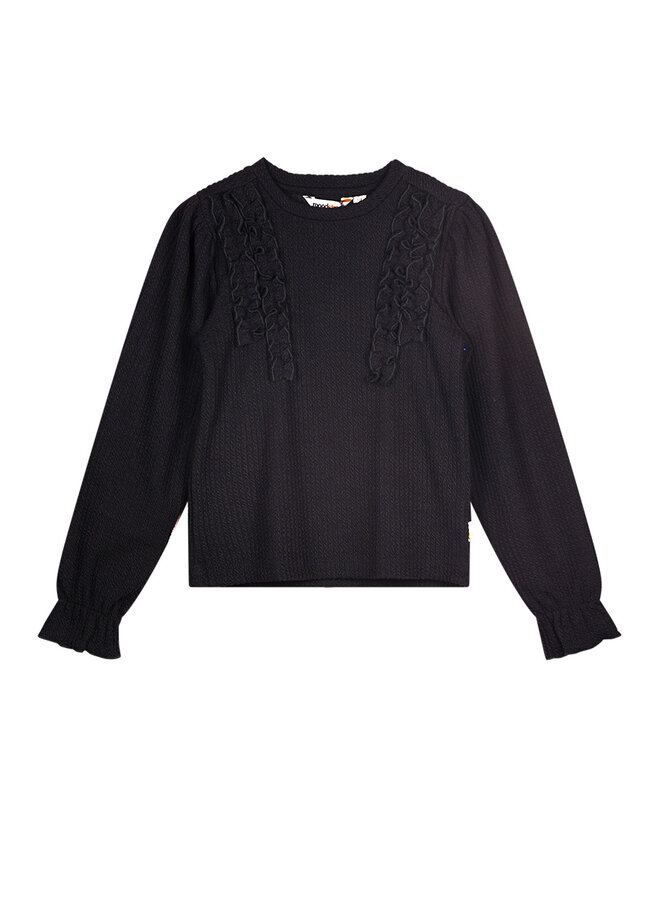 Moodstreet - Structure Knit Top Sammy - Black