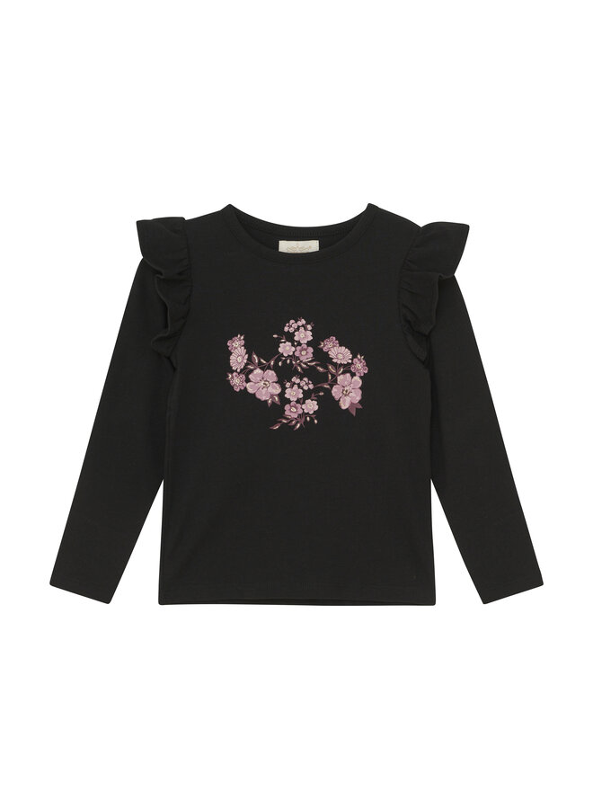 Creamie - T-shirt LS -  Black