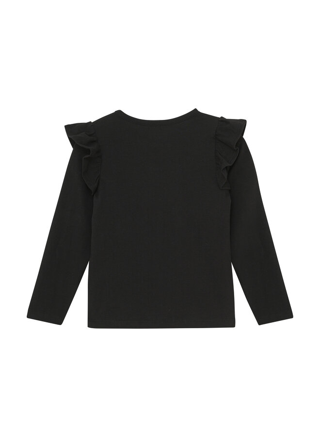 Creamie - T-shirt LS -  Black