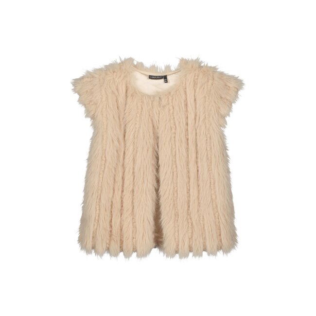 Like Flo - Long Hair Fur Bodywarmer Doutze - Taupe
