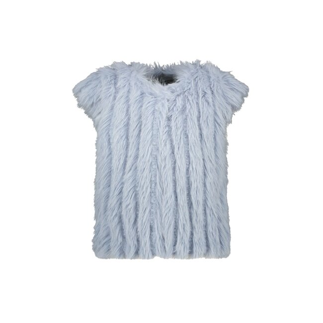 Like Flo - Long Hair Fur Bodywarmer Doutze - lt Denim