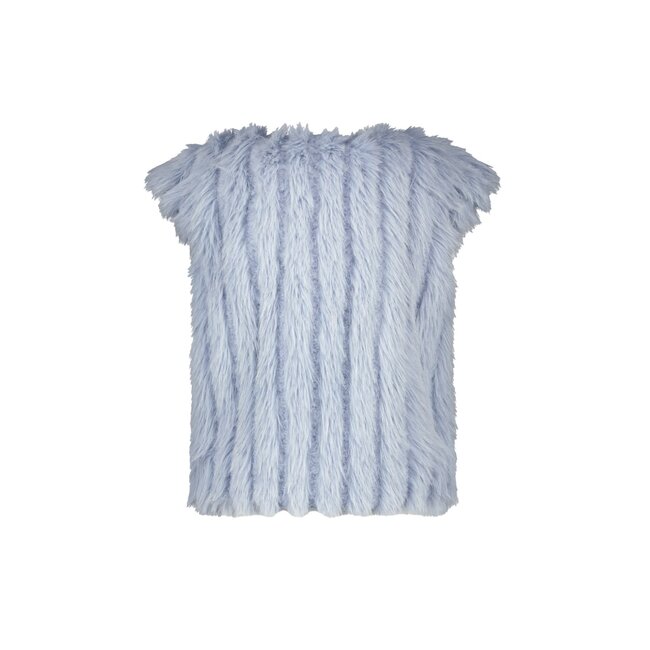 Like Flo - Long Hair Fur Bodywarmer Doutze - lt Denim