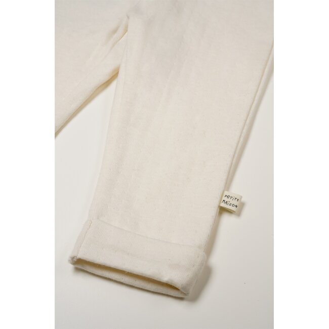 Petite Maison - Double Jersey Broekje - Natural White