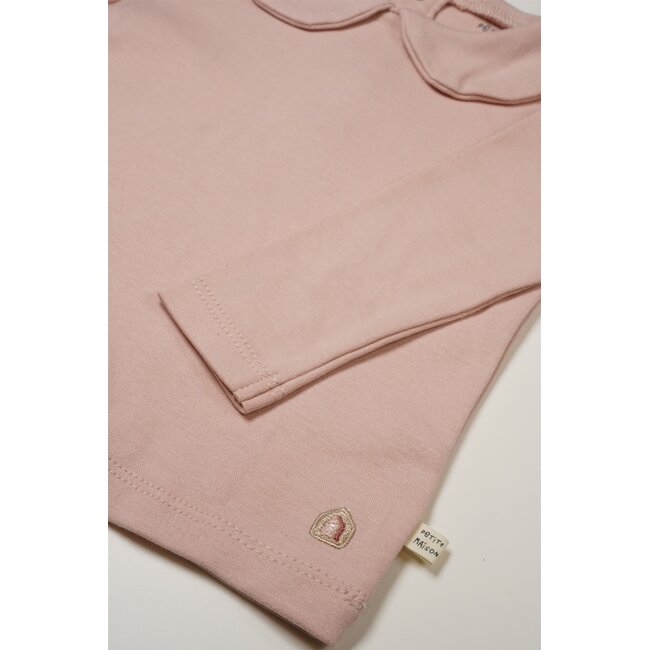 Petite Maison - Interlock Longsleeve Collar - Pastel Pink