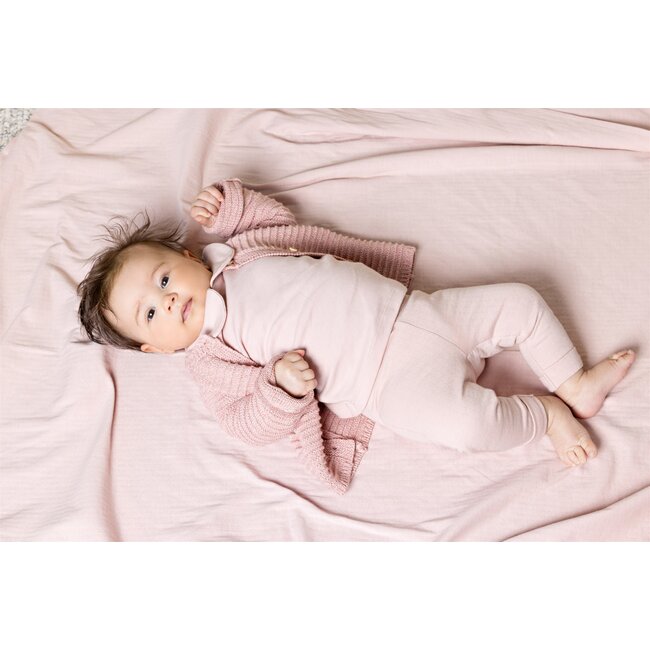 Petite Maison - Interlock Longsleeve Collar - Pastel Pink