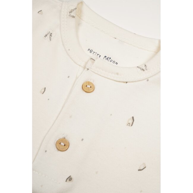 Petite Maison - Longsleeve Interlock - AOP Grey