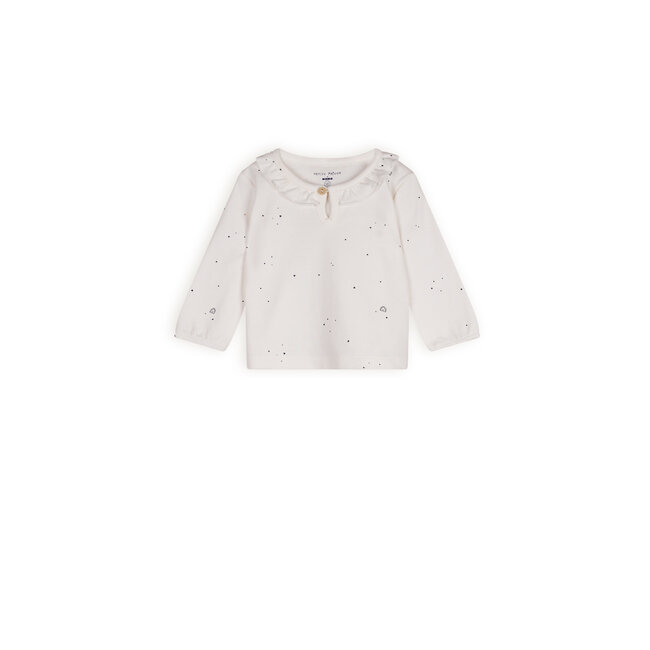 Petite Maison - Longsleeve Ruffle Kaya - AOP Navy