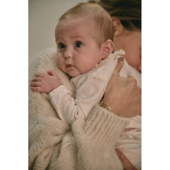 Petite Maison - Longsleeve Ruffle Kaya - AOP Navy