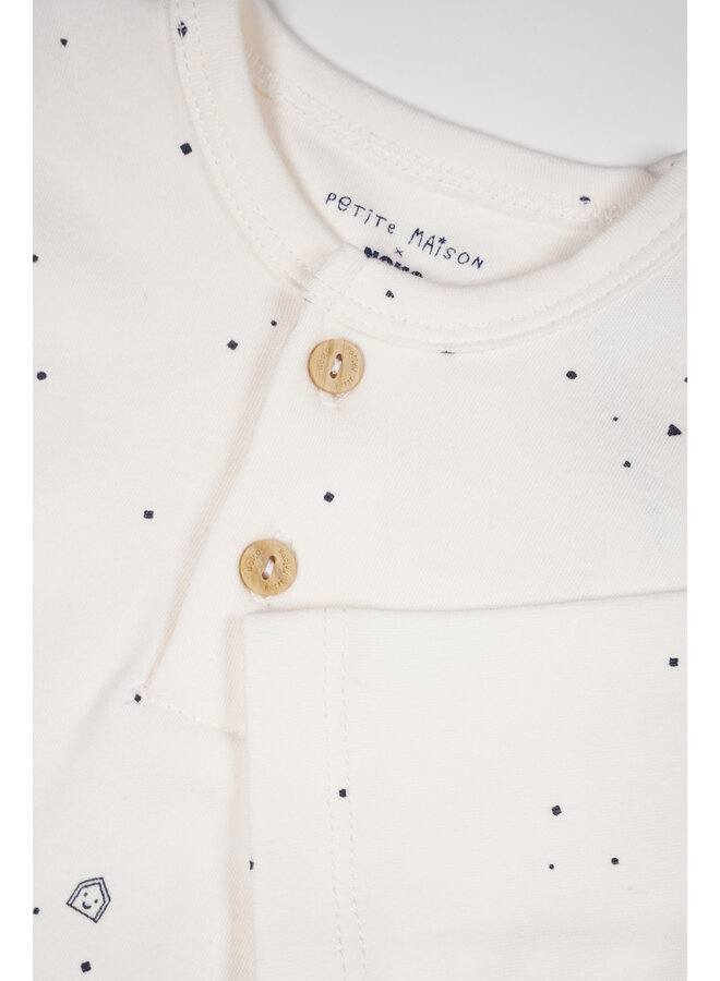 Petite Maison - Longsleeve Ko - AOP Navy