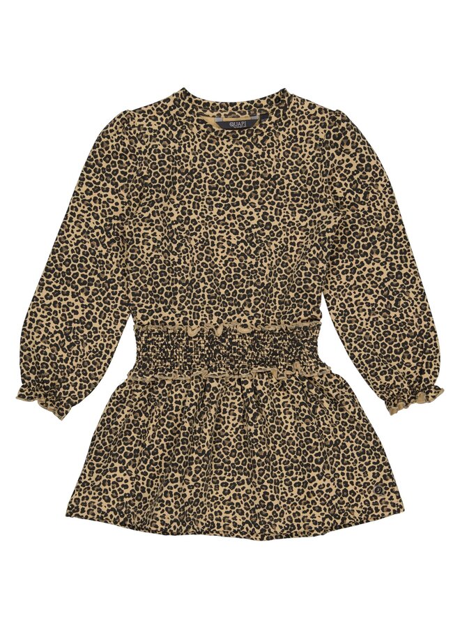 Quapi - Dress Zada - AOP Brown Animal