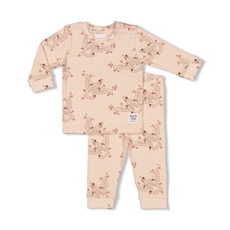 Feetje Feetje - Pyjama Betsy Bird Roze - Premium Sleepwear