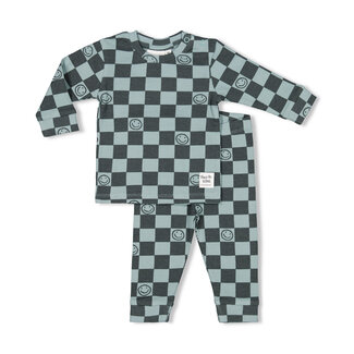 Feetje Feetje - Baby Pyjama Chester Check Zeegroen - Premium Sleepwear