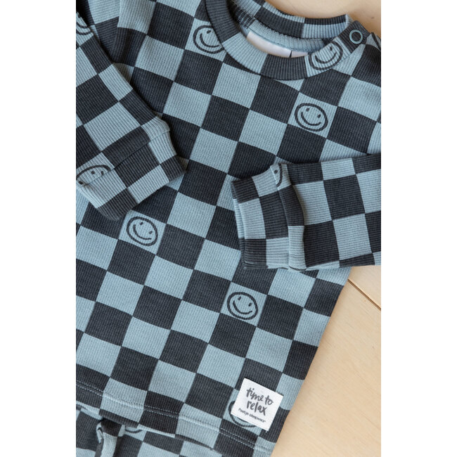 Feetje - Pyjama Chester Check Zeegroen - Premium Sleepwear